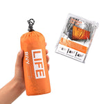 2 Person Emergency Shelter Outdoor Waterproof Thermal Blanket Rescue Camping SOS  Sleeping Bag  Survival Tube Tent With Whistle