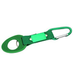 New Arrival Outdoor Sports Kettle Buckles Carabiner Water Bottle Holder Camping Hiking Aluminum Rubber Buckle Hooks High Quality