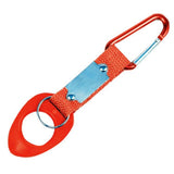 New Arrival Outdoor Sports Kettle Buckles Carabiner Water Bottle Holder Camping Hiking Aluminum Rubber Buckle Hooks High Quality