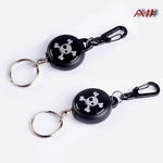 EDC Outdoor Steel Rope Burglar Keychain Tactical Retractable Key Chain Camping Key Ring