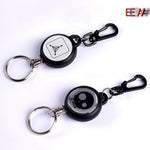 EDC Outdoor Steel Rope Burglar Keychain Tactical Retractable Key Chain Camping Key Ring