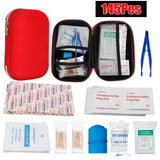 145/261/304 Pcs First Aid Bag Kit Camping Hiking Car Portable Outdoor Medical Emergency Kit Treatment Pack Survival Rescue Box