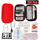145/261/304 Pcs First Aid Bag Kit Camping Hiking Car Portable Outdoor Medical Emergency Kit Treatment Pack Survival Rescue Box