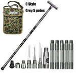 Allfine™ Trekking Poles Walking Poles Outdoor Camping Defense Stick Safety Multi-Functional Home Rod Hiking Survival Tool