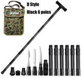 Allfine™ Trekking Poles Walking Poles Outdoor Camping Defense Stick Safety Multi-Functional Home Rod Hiking Survival Tool