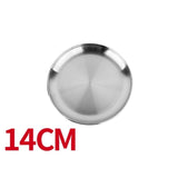Camping 16-28cm Dia Stainless Steel Tableware Dinner Plate Food Container Thanksgiving Day