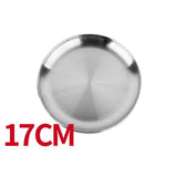 Camping 16-28cm Dia Stainless Steel Tableware Dinner Plate Food Container Thanksgiving Day